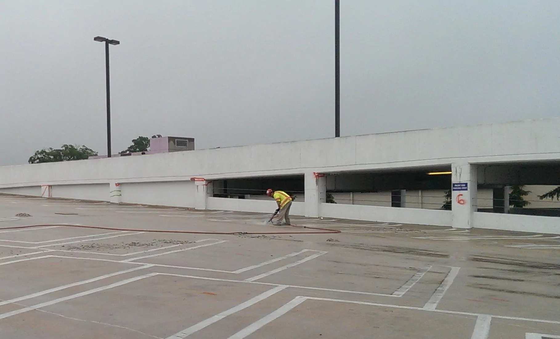 Concrete Repairs on the Montgomery College Parking