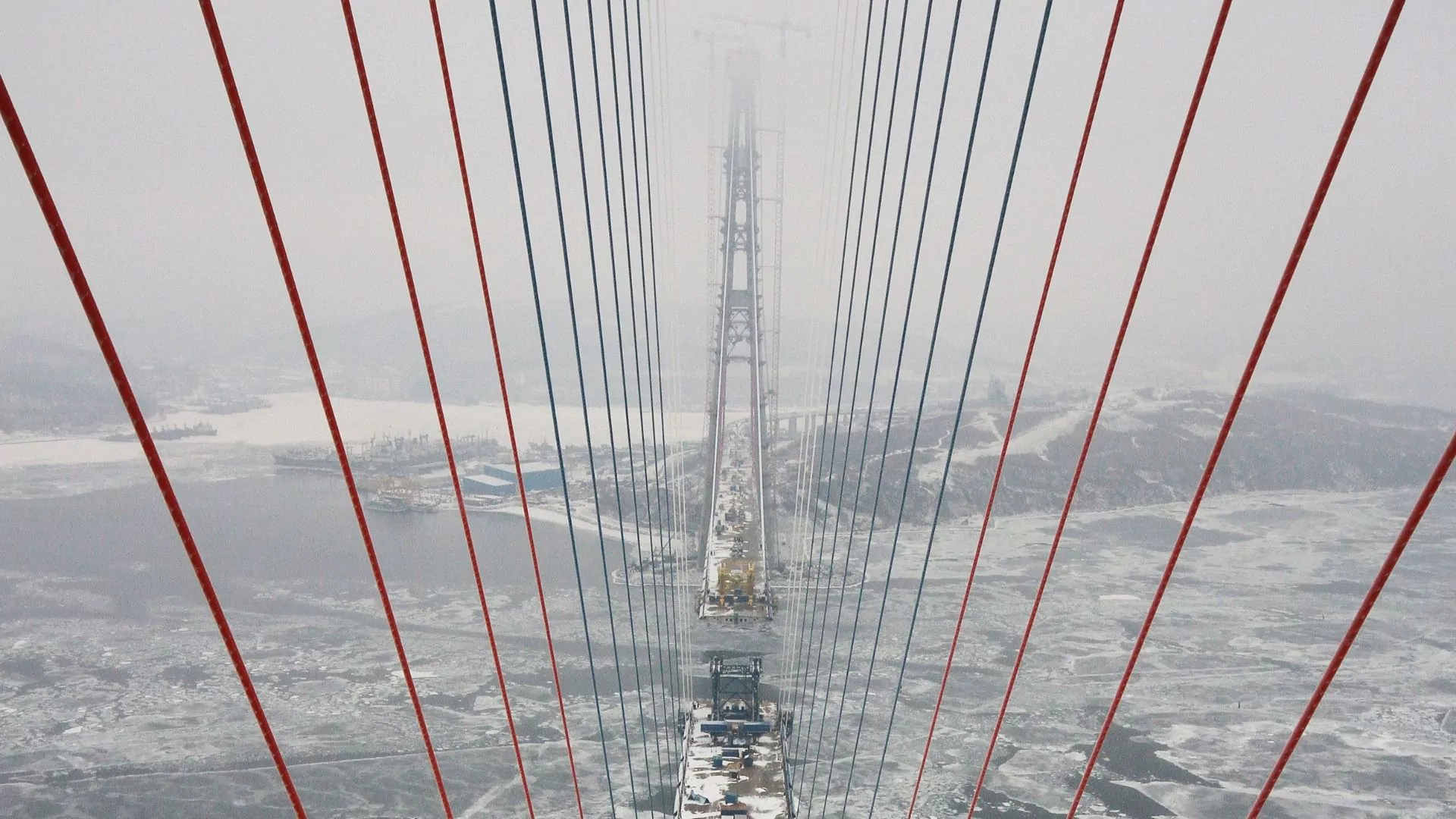 Russky Island cable-stayed bridge