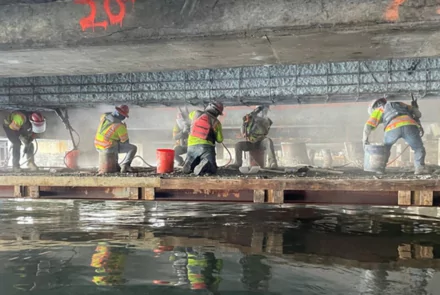 Dominion Terminal Associates in Newport News, Virginia - Freyssinet Team Conducting Corrosion Protection