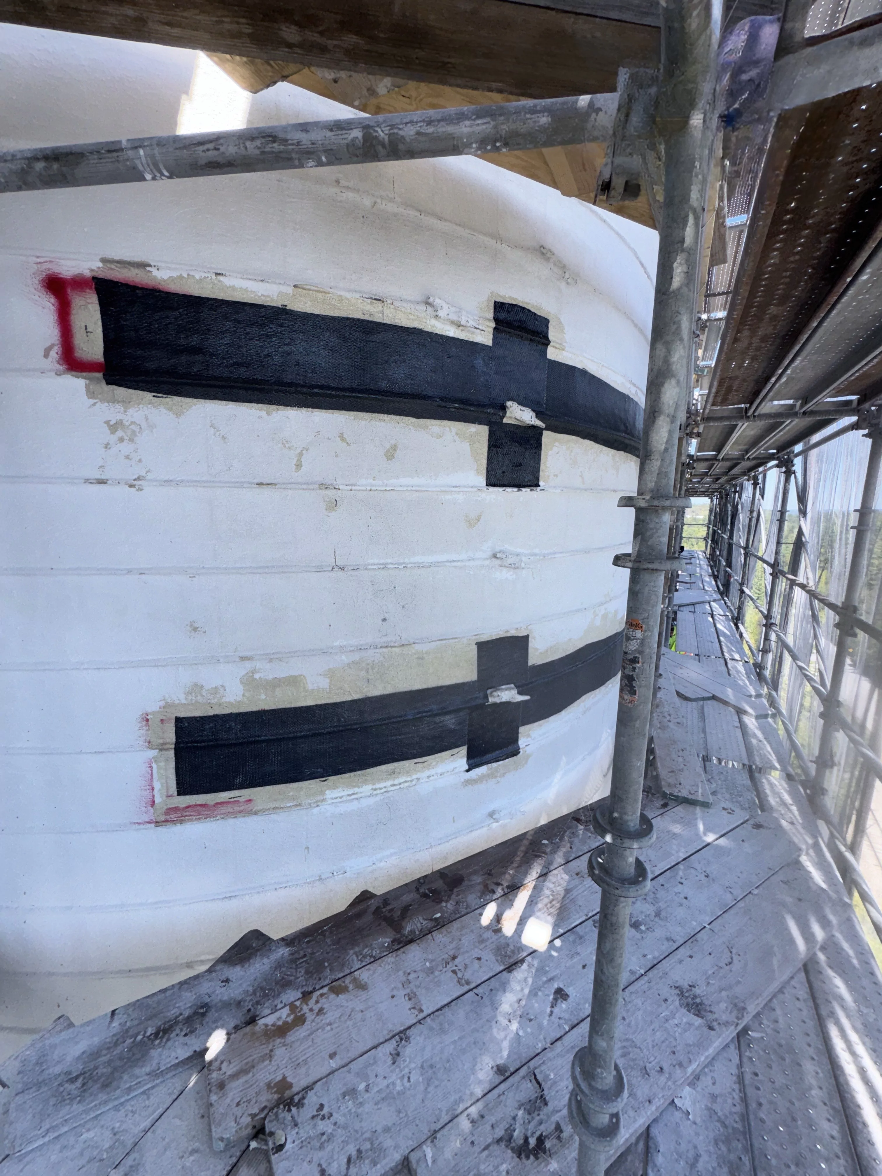 CFRP repairs on Industrial Facility - Omaya Silo